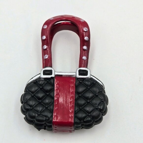 Monster High Frankie Stein First Wave Purse Handbag Black Red Silver Read - Picture 6 of 6